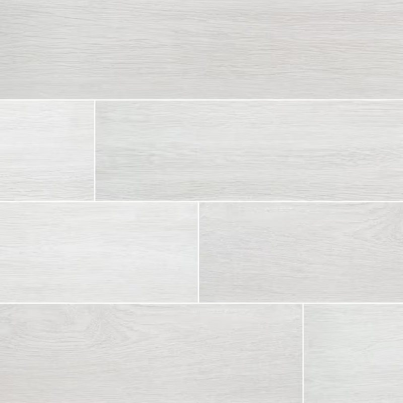 Woodcrest Blanco 6x36 Matte Porcelain Floor and Wall Tile, 9.7mm, 9pcs, 52 lbs, 13.5sf, Retail: $1.56/sf, FINAL PRICE: $0.99/sf, $13.37 + Tax