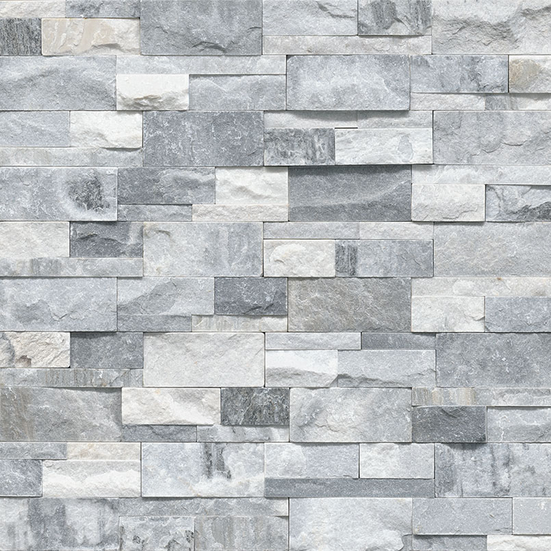 ** PALLET SALE : 4 boxes (18sf) @ $2.22/sf ** Alaska Gray XL Stacked Stone Panels 9x24, 19mm, 4.5sf, 49.59 lbs, 3pcs, Loc: MT9-C