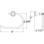 HUNTINGTON Hand Towel Holder Y1461203 Antique Bronze 751-20