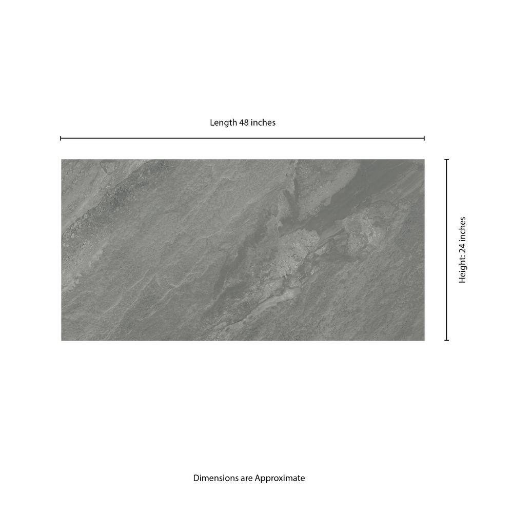 Yardan Graphite 24x48 Matte Porcelain Stone Look Floor and Wall Tile, NHDYARGRAP2448, 15.28sf, 2 pcs, 9.7mm, 37 lbs, FINAL PRICE: $0.99/sf, $15.13/box + Tax